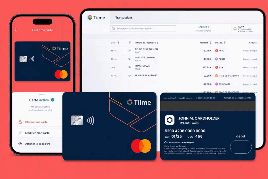 Cartes Mastercard Tiime